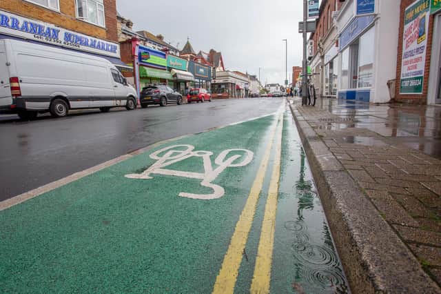Councillors asked that a new taxi rank be considered for Elm Grove in Southsea which could soon have a fully segregated bike lane. Picturerd: The existing bike lane in Elm Grove on 28 August 2020.

Picture: Habibur Rahman
