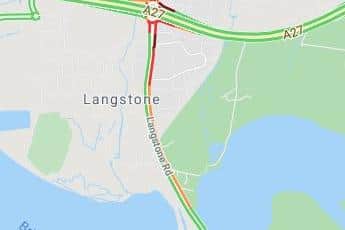 Traffic in Hayling Island. Picture: Google Maps