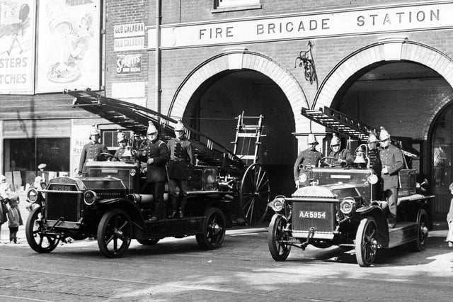 Gosport Fire Brigade outside their station in 1929. Picture: The News PP3314
