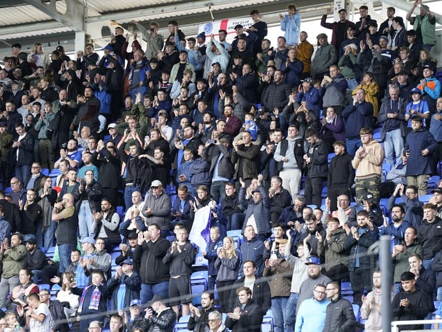 Pompey fans watched their side open up a six-point lead at the top of League One