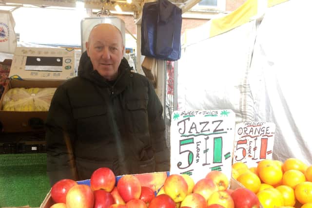 Trader Tony Smith at the Commercial Road market. Picture: Fiona Callingham