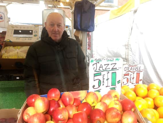 Trader Tony Smith at the Commercial Road market. Picture: Fiona Callingham
