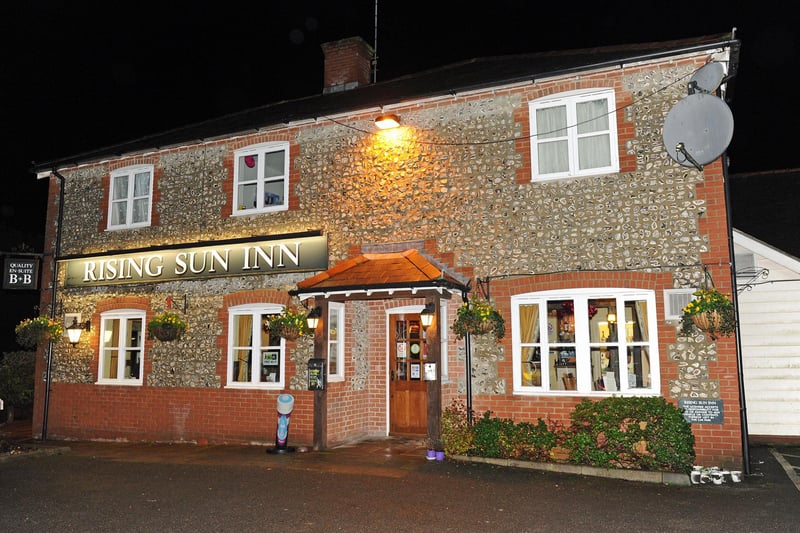 The Rising Sun Inn in North Lane, Clanfield, has a TripAdvisor rating of 4 out of 5 based on 308 reviews.