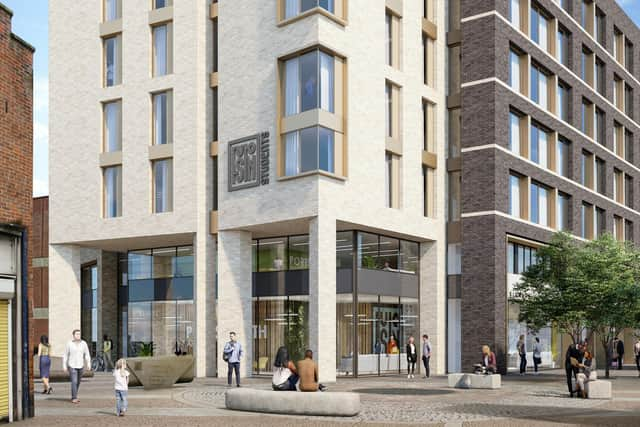 The new 28-storey tower block for almost 600 students will be completed in about three years time, the project's developer has said.