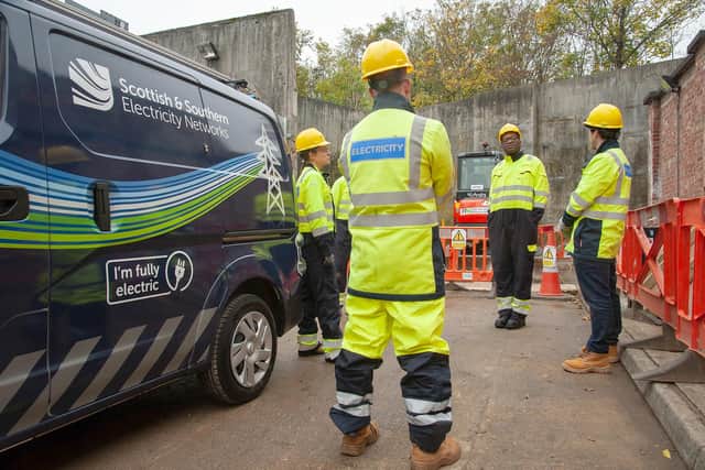 SSE talking about the rise in electric car charging points in Portsmouth in coming years.Pictured is: Kwasi Kwarteng meeting.