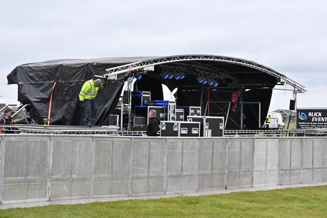 Pompey F.C football fans have been flocking to Southsea Common for the League One celebrations which have been organised by Portsmouth City Council. Picture Credit: Keith Woodland