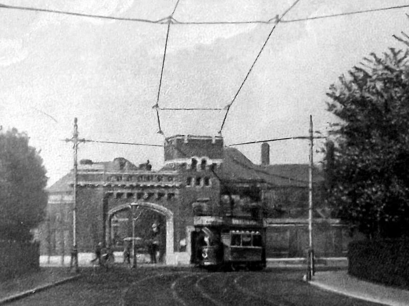 HMS Vernon main gate. A much changed view. I wonder if out of town visitors to Gunwharf once knew that it looked something like this.