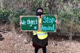 Linda Spence, one of the opponents of the Aquind interconnector plans. Picture: Richard Lemmer