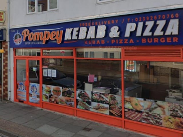 Pompey Kebab And Pizza at 78 - 80 Kingston Road, Portsmouth was rated five on October 31.