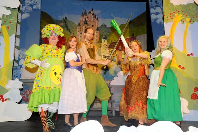 The cast of last year's Groundlings Theatre panto - Jack and the Beanstalk 
Picture: Sarah Standing (021019-7937)