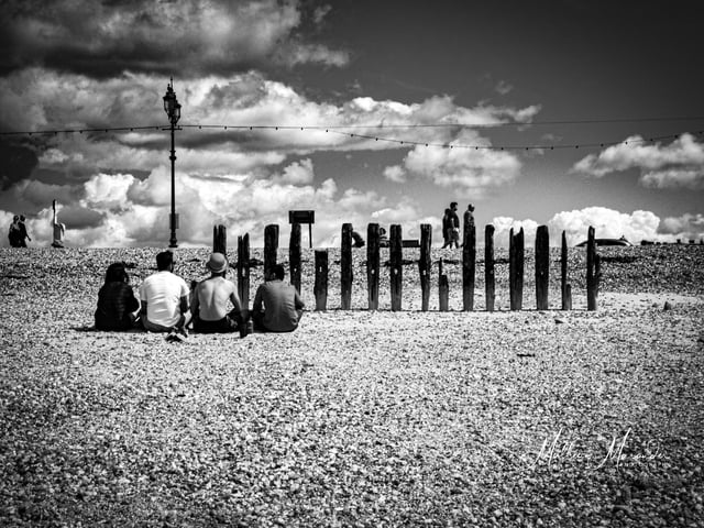 Chilling at the seafront