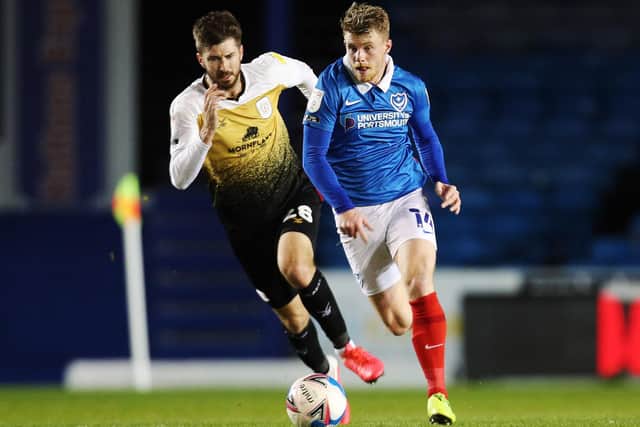 Andy Cannon was frustrated at the refereeing decision which prevented a Pompey clean sheet in the 4-1 victory over Crewe Picture: Joe Pepler