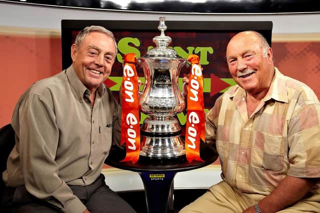 Ian St John and Jimmy Greaves formed a popular television double act on Saint & Greavsie. Picture: Setanta/PA Wire