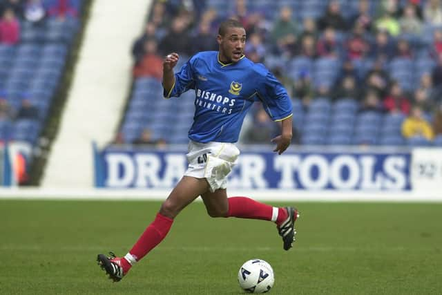 Robert Wolleaston in his Pompey stay on loan from Chelsea in 2001. PIC BY STEVE REID