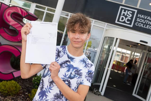 Jack Strange, 18,  has achieved the grades to study computer science at the University of Manchester.
Picture: Duncan Shepherd