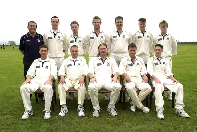 Carl Bradfield and Michael Barnes line-up for Portsmouth in 2004. Back (from left): Barry Williams (manager), Warren Espey, Jamie Scott, Jamie Moon, Paul Jenkins, Brad Cooper, James Manning. Front: Ben Thane, Paul Ancell, Lee Savident, Carl Bradfield, Michael Barnes. Picture: Ian Hargreaves.
