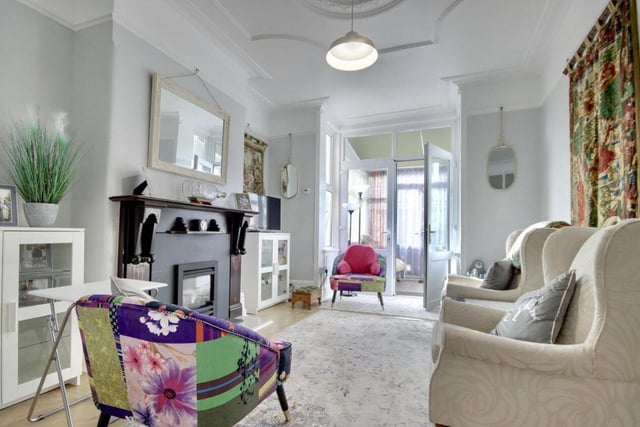 The listing says: "We are pleased to bring to the market this double bay & forecourt, mid terraced home situated along the sought after location of St Chads Avenue, Portsmouth."