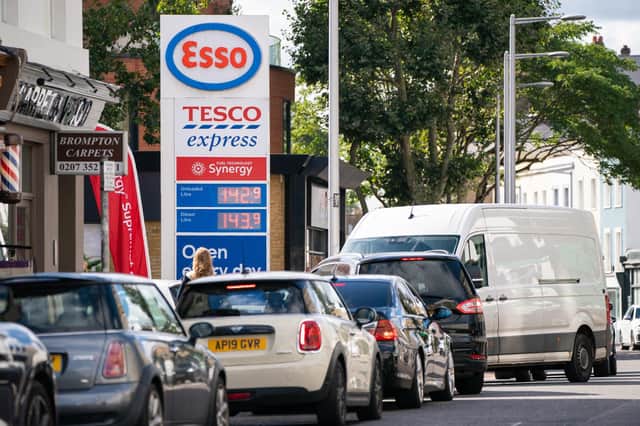 HOW MUCH?: Petrol hits 142.9p a litre in London. Picture: Dominic Lipinski/PA Wire