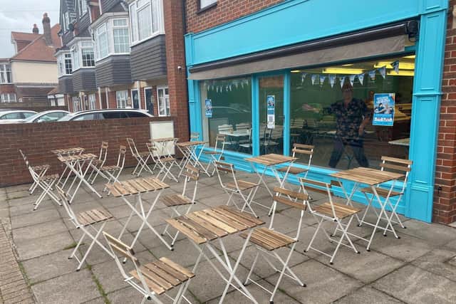 The By The Beach cafe in Southsea that will officially open on July 24, 2021.