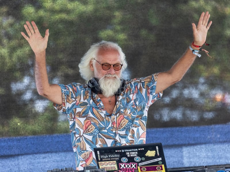Pictured - The DJ entertained the crowd between performers
Photos by Alex Shute