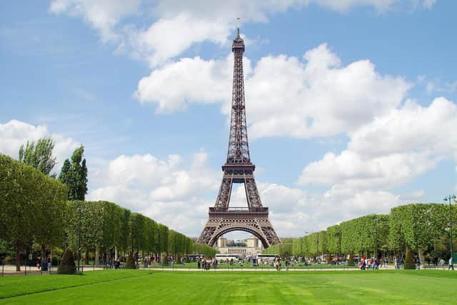 Eiffel Tower - which Blaise travelled to virtually with his children