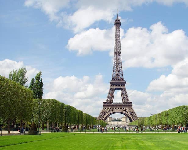 Eiffel Tower - which Blaise travelled to virtually with his children