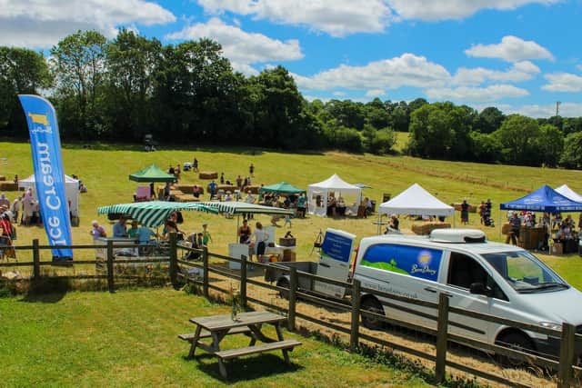 Westlands Farm Shop team members firing up the BBQ.