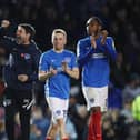 Gaffer For A Day James Ayles was encouraged by Pompey's win - but definitely not impressed by the referee. Picture: Joe Pepler