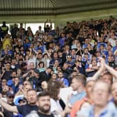 Pompey fans at Derby.