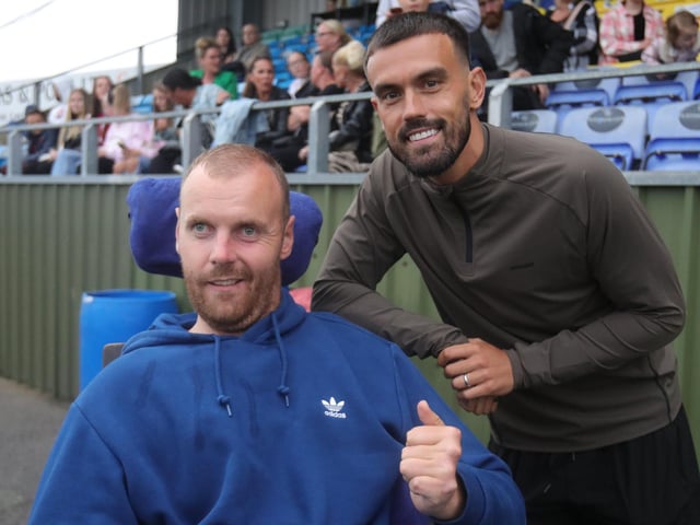 Jack Farrugia was happy to see Pompey player Marlon Pack.