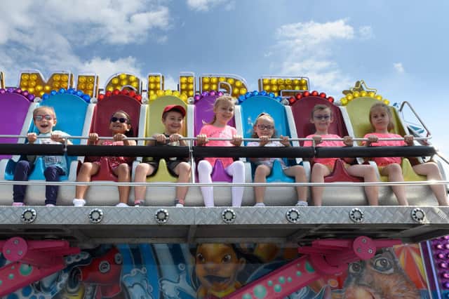 Children on on one of the new rides on South Parade Pier. Picture: Keith Woodland