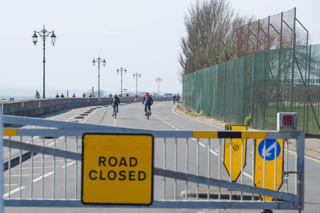 Road closure on Eastney Esplanade on 5 March 2020
Picture: Habibur Rahman