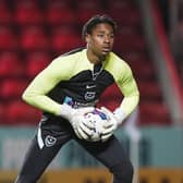 No2 Pompey goalkeeper Josh Oluwayemi