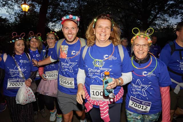 People across Portsmouth can grab their glowsticks for the Shine Night Walk for Cancer Research UK