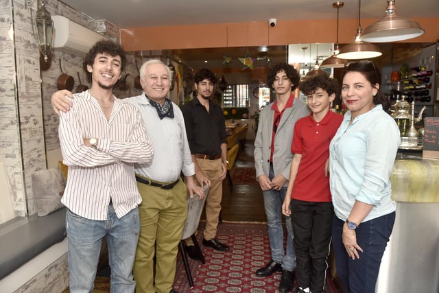 Zaytoona Moroccan Restaurant officially opened in Marmion Road, Southsea, on June 30, 2023.

Pictured is: The Arrabetou family (l-r) Eissa, Hakem, Sammy, Yuniss, Hamoody and Zainab.

Picture: Sarah Standing