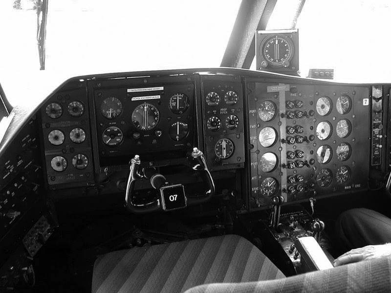 Hovercraft SRN4 controls.