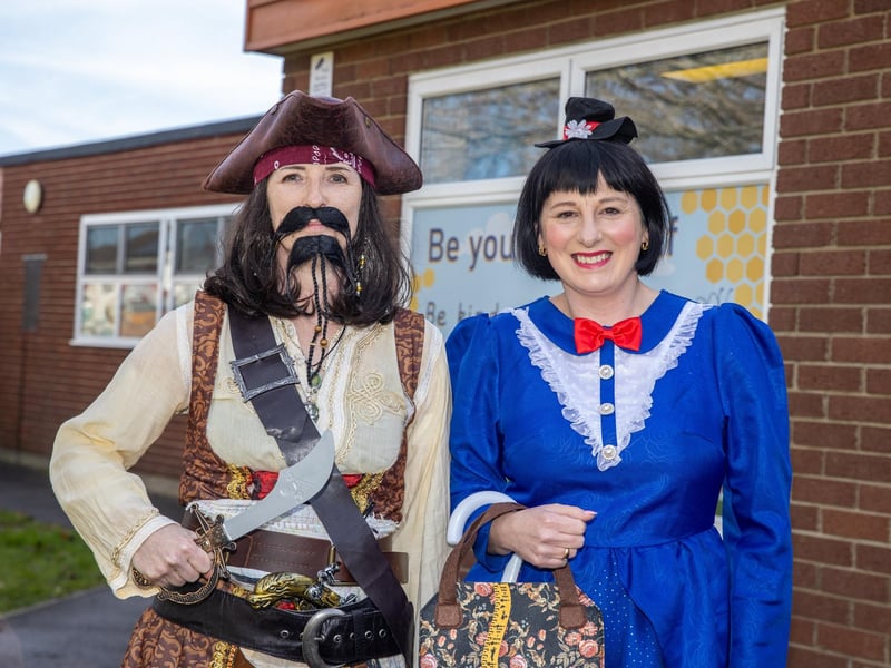Children from Moorings Way Infant School dressed up for World Book Day. Pictured - Pupils dressed up for World Book Day Photos by Alex Shute