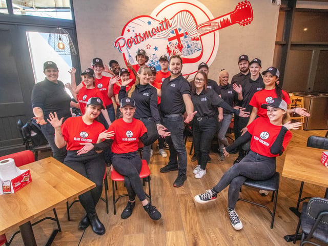 New restaurant, Slim Chickens has opened in Gunwharf Quays, Portsmouth on 26th January 2024

Pictured: Staff of Slim Chickens at Gunwharf Quays, Portsmouth

Picture: Habibur Rahman
