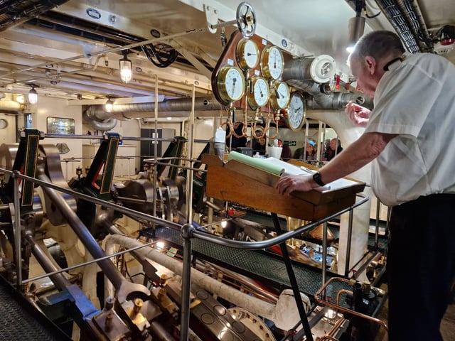The paddle steamer Waverley sets sail from Shoreham, bound for the Isle of Wight, on September 13, 2024