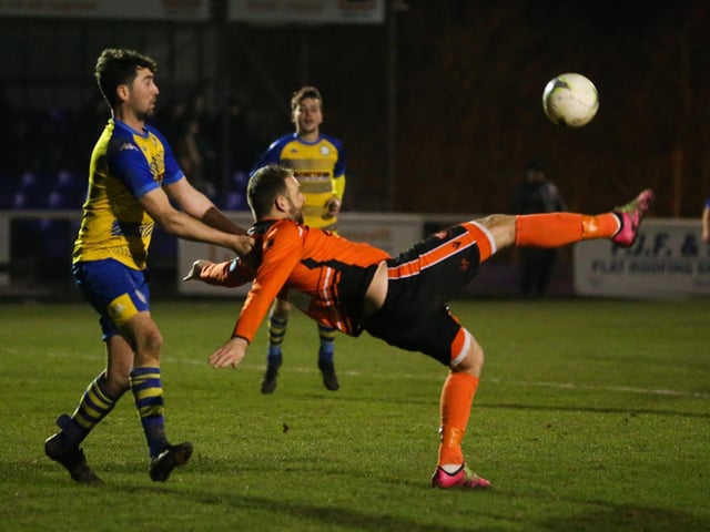 Portchester's Brett Pitman right. Picture by Nathan Lipsham