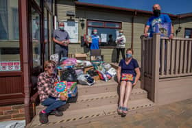 Residents of Wickham Court have collected hundreds of items for the Caribbean Volcano eruption appeal.

Picture: Habibur Rahman