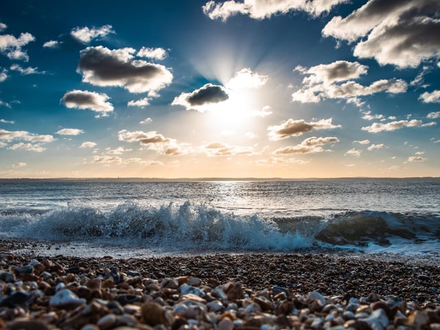 Stokes Bay is one of the most beautiful beaches in the Portsmouth area, near the scenic village of Alverstoke and offering some incredible views.Pic Alison Charlton