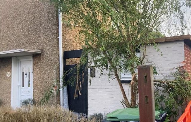 Fatal crash scene from Harwood Close in Gosport where a man died on October 17