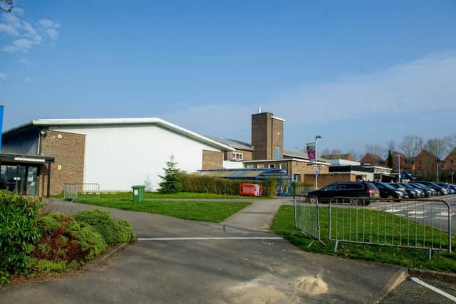 The gas leak was first reported at Swanmore College on Tuesday. Picture: Habibur Rahman.