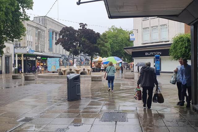 Heavy rain is forecast throughout the Portsmouth area today.
