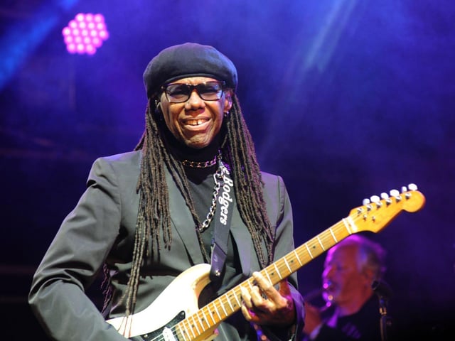 Nile Rodgers performed on the Castle Stage at Victorious Festival in 2021.