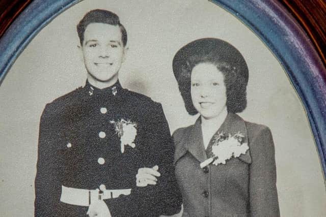 John and Ivy Winn when they got married in 1950