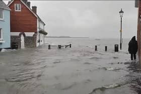 Flooding in Langstone. Picture: Vicky Stovell