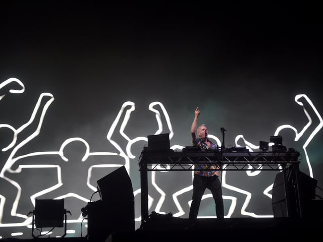 Victorious Festival 2024 in Portsmouth, on Friday, August 23, 2024.Pictured is: Fatboy Slim performing on the Common Stage.Picture: Sarah Standing (230824-9741)