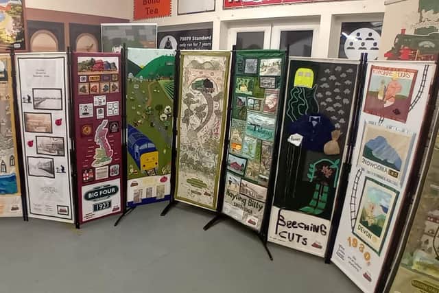 The Watercress Line’s ‘200 Community Textile Timeline of Train Travel’.